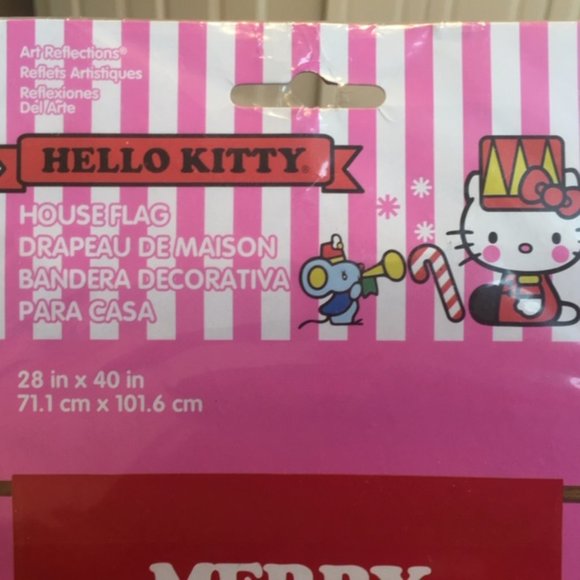 HELLO KITTY 28" X 40" FLAG for CHRISTMAS - Picture 2 of 3
